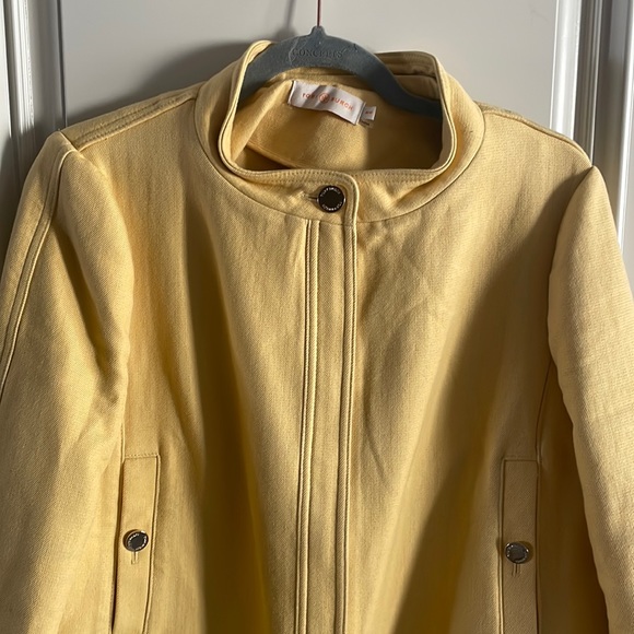 Tory Burch Shelly coat. Yellow/mustard. The color is amazing but hard to capture - Picture 8 of 8
